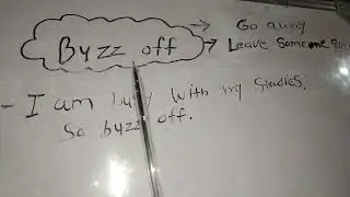 Phrasal verb # buzz off with an exampl.