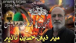 mir faiz Talpur | Ayyam-e-Fatima | Fatima Darbar maa  | New Noha 2024