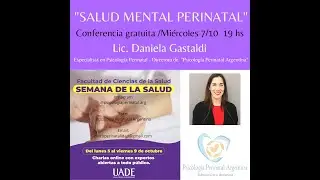 Conferencia en Universidad UADE. Esp. Daniela Gastaldi: 