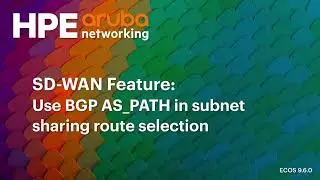 Функция SD-WAN &mdash; использование BGP AS_Path при выборе маршрута совместного использования подсети