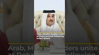 Arab, Muslim leaders unite at Doha summit following Israeli attack | AJ #shorts