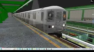 OpenBve R46 train on J line New York Subway Jamaica Center