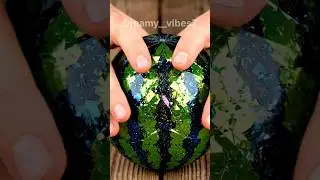Watermelon Crystal Crack 🍉✨ Shock Cat Reveal | Satisfying ASMR Short #shorts
