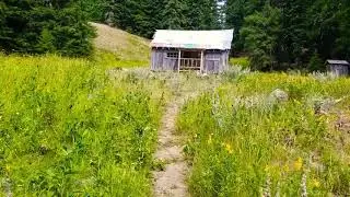 Donomore cabin .8 miles before Oregon on the Pacific Crest trail 2019