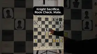 Knight Sacrifice. Rook Check. Game Over.