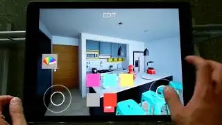 Architectural visualization, interactive virtual tour on Ipad Pro