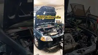 Budget built 6466 k20a3 locked vtec first start #automobile #k20 #kseries #fyp #racing