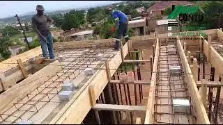 Main house face lift,  lapa Shuttering, steel work, lighting by Contu Construction #musajjuuko 