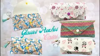 How to Make Faux Leather Glasses Case, DIY Sunglasses Pouches, No Sew Faux Leather Glasses Cases