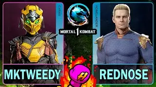 MK1 MKTweedy (CYRAX) VS Rednose (HOMELANDER)🥊Mortal Kombat 1🥊4K 60ᶠᵖˢ