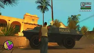 GTA San Andreas [PC] (SkyGfx Mod) Gameplay 89 (Gang War + 7 Star Wanted Level)