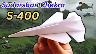 How to make a cool paper jet plane, S-400, sudarshan chakra | Paper Airplane
