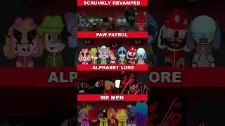 Incredibox Sprunki Scrunkly Revamped VS Paw Patrol VS Alphabet Lore VS Mr Men *MIX HORROR VERSION*