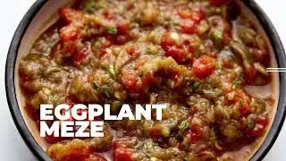 Greek Eggplant Meze with Red Bell Pepper | Easy recipe with step-by-step photos BayevsKitchen