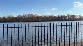 Delaware River Beauty - Stunning riverfront grounds of the Grundy Library in Bristol, Pennsylvania