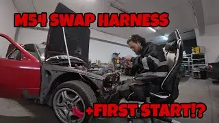 MAKING MY OWN M54 x E36 SWAP HARNESS + 3L LOON FIRST START!!