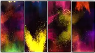 HOLi template video backgrounds ll full screen video holi whatsapp status background l color change