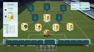 FIFA 16 150k squad builder