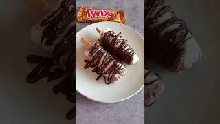 Easy Twix Ice cream 🍦🍫🧡✨️ #twix #icecream #shorts #asmr #twixicecream #poplikethis