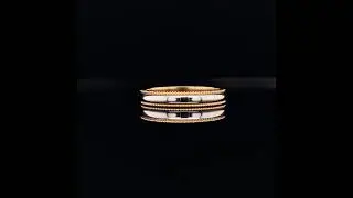 TWO TONE MILGRAIN RING