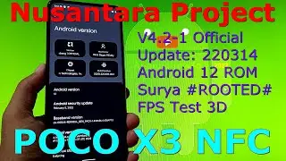 Nusantara Project V4.2-1 Official for Poco X3 NFC Android 12 Update: 220314