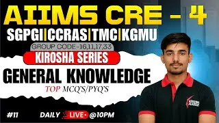 AIIMS CRE-4 General Knowledge & Computer Rapid Revision | PYQs + Most Expected | #KiroshaSeries #11