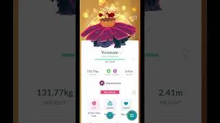LUCKY TRADE FOR GIGANTAMAX VENUSAUR 😍 #pokemongo #shorts #gigantamax #gigantamaxvenusaur #lucky
