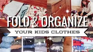 HOW TO KONMARI FOLD & ORGANIZE YOUR KIDS CLOTHES | DECLUTTER | The Home Life 🏠