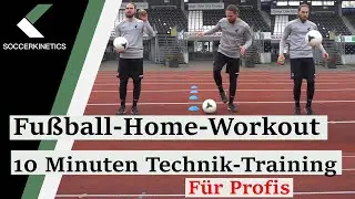 10 Minuten Technik-Training für Fußballer - LIVE zum Mitmachen - Level III | Soccerkinetics