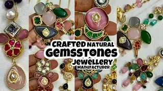 Premium Natural Stone Gems Stone Jewellery Manufacturer | Silver Brass Bridal Jewellery Wholesale