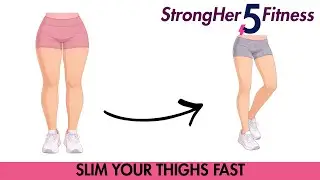 Slim & Tone Your Thighs FAST 💖 No Equipment Leg Workout for Women