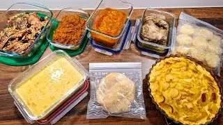 BATCH COOKING // préparation des repas pour la semaine // menu  de la semaine