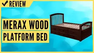 MERAX Wood Platform Bed