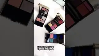 Guerlain Ombres G Eyeshadow Quad Swatches (Mystic Peacock, Metal Butterfly, Imperial Moon)