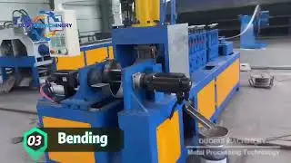 How to make metal strip bend and cut with machine line