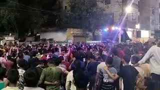 brodipet CA students enjoying at Ganesh nimajjanam