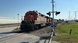 7 BNSF Geeps Power Moving Into Willow Springs Yard In Hodgkins, IL On September 14, 2025