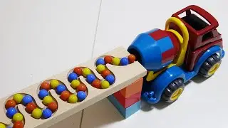 Marble Run Race ☆ Emergency Vehicles & Trucks on HABA Slope | Compilation #28