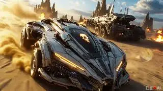 Original wasteland chase similar to the Mad Max car chase series #punk #ApocalypticWasteland