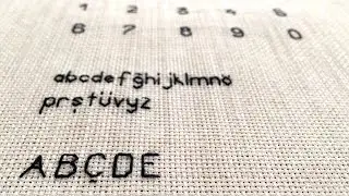 KANAVİÇE PANO İÇİN YAZI YAZMA “A-B-C-Ç-D-E” | CROSS STITCH | PONTO CRUZ
