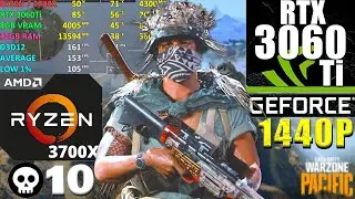 Call of Duty: Warzone Pacific Map | RTX 3060Ti + Ryzen 7 3700X | 1440p(2K ) - Low Settings