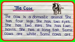 gai par nibandh english mein/short essay on cow | essay on cow | paragraph on cow in english