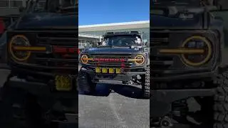 Ford Bronco Wagner Tuning high mount intercooler & monitor #fordbronco #intercooler #semashow