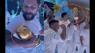 Emiliano Martinez World Cup party with his Argentina teammates