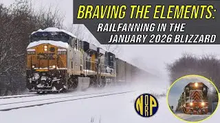 Blizzard of 2026 Railfanning: Nonstop Mainline Trains in Extreme Winter Conditions! | January 2026