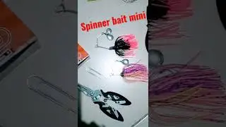 Spinner bait mini handmade || dari paper clips