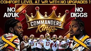 👑Commanders Kings LIVE!👑 |  Are You Comfortable With NO Upgrades to Commanders WR Group?🤔