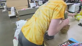 SAMS bagging groceries