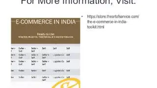 The E Commerce in India Toolkit
