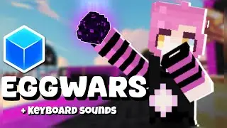 Cubecraft Eggwars & Keyboard Sounds || Minecraft Bedrock